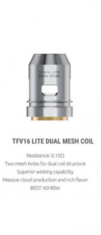Smok TFV16 Lite Dual Mesh Coils 0.15 Ohm 3er Pack